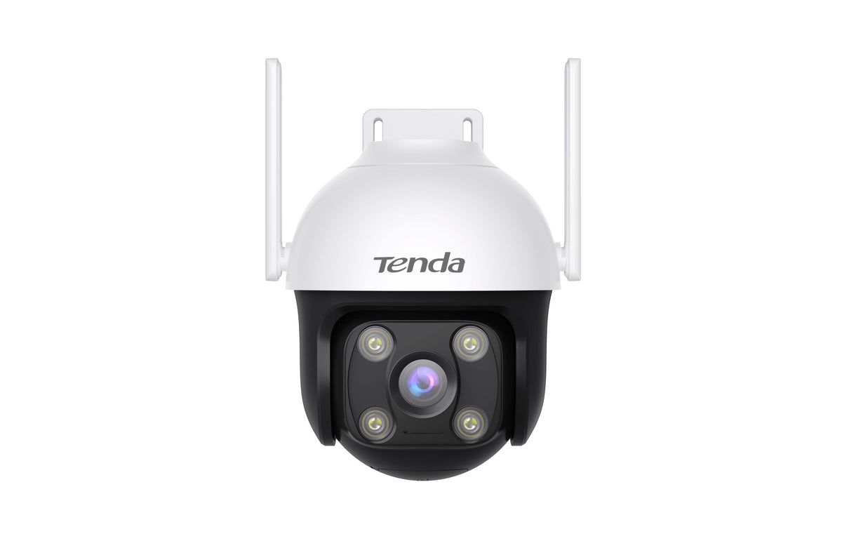 Cámara de Vigilancia Exterior TENDA CH7 - Cobertura Visual 360° con Visión Nocturna a Color - Detección Humana Avanzada - Máxima Seguridad