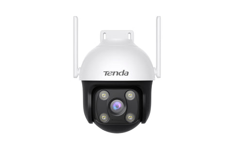 Cámara de Vigilancia Exterior TENDA CH7 - Cobertura Visual 360° con Visión Nocturna a Color - Detección Humana Avanzada - Máxima Seguridad
