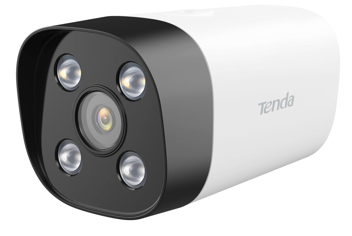 Cámara Bala TENDA 4MP Ultra HD - Monitoreo desde App y Soporte NVR - Lente Óptico de Alto Rendimiento - Imagen Nítida