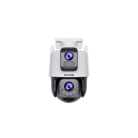 Cámara de Seguridad Doble Lente TENDA 3MP+3MP - Monitoreo Simultáneo de Dos Áreas - Reduce Eficazmente Puntos Ciegos - Cobertura Inteligente