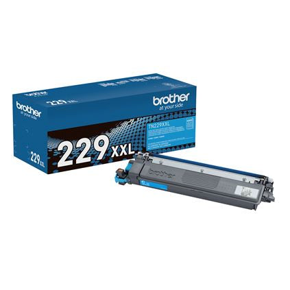 Toner Brother TN229XXLC - Cian, hasta 4, 000 páginas, compatible solo con MFCL3780CDW