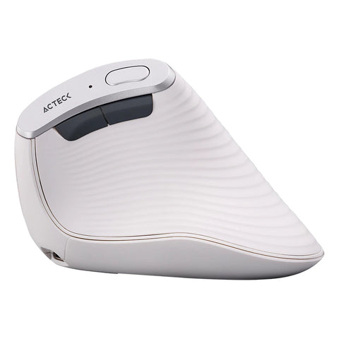 Mouse Vertical Virtmi770 2.4Ghz 2 Modos Bt 3,000 Dpi, Scroll, usb Blanco