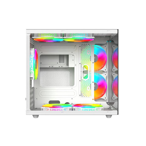 Gabinete Balam Tank prog m955, Mini torre, Mini atx, Cristal, Blanco Br-937337