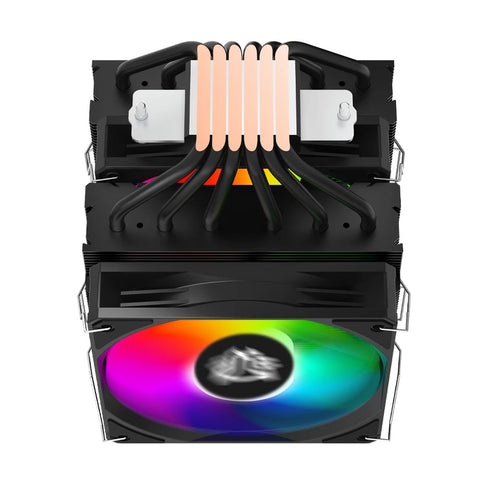 Enfriamiento De Aire Balam Nitrox Nx70 Cpu 2 Ventiladores Argb Negro Br-937382