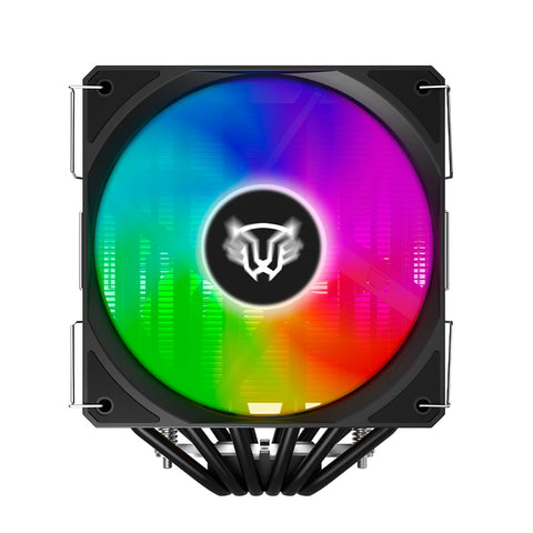Enfriamiento De Aire Balam Nitrox Nx70 Cpu 2 Ventiladores Argb Negro Br-937382