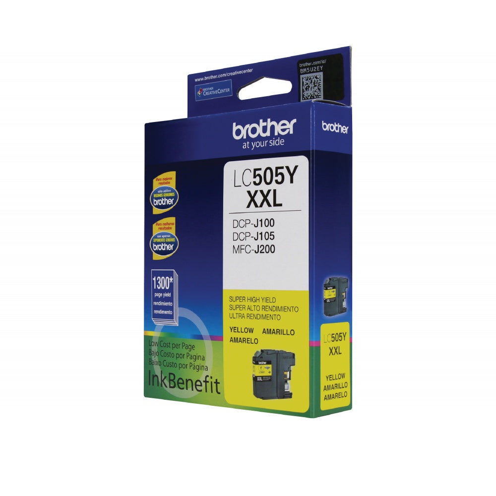Cartucho Brother Lc505Y Amarila 1300 Pag Apro Alto Rendimiento Lc505Y