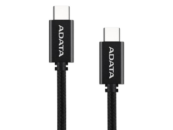 Cable Adata Usb-C A Usb-C 100Cm Nailon Trenzado Negro (CACC-100PN-BK)