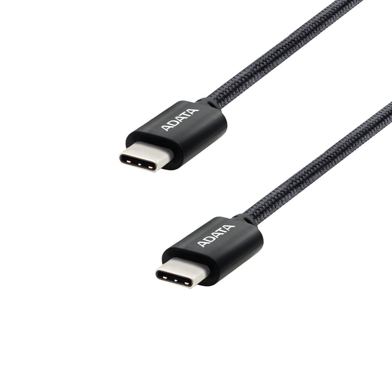 Cable Adata Usb-C A Usb-C 100Cm Nailon Trenzado Negro (CACC-100PN-BK)