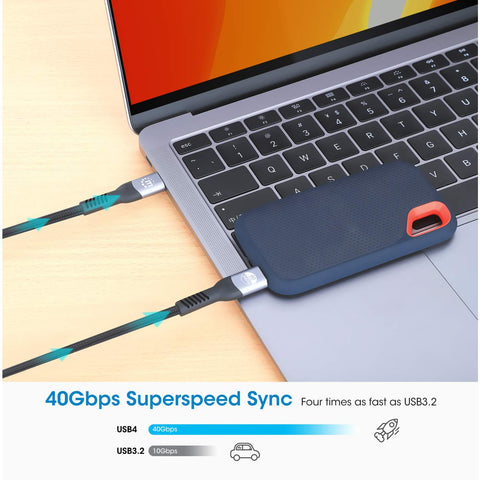 Cable Manhattan Usb-C V4 Thunderbolt4 C-C 1.0M 8K 240W (356374)