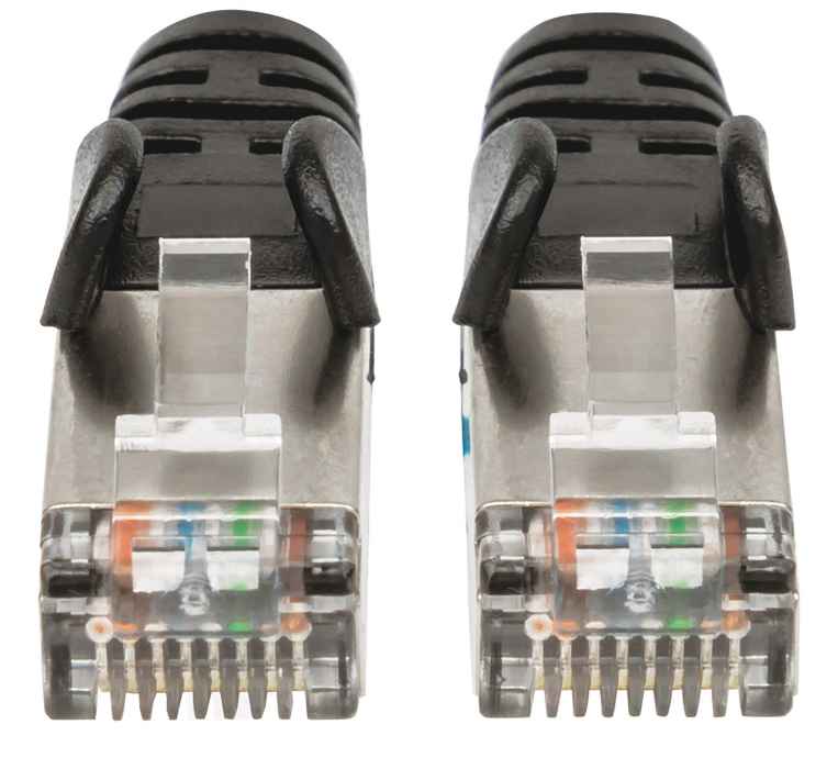 Cable Patch Intellinet Cat 6A, 30Cm ( 1.0F) S/Ftp Negro (313834)
