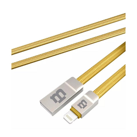 Cable Tejido Blackpcs Zinc Lightning Oro 1M (Caglz-3)
