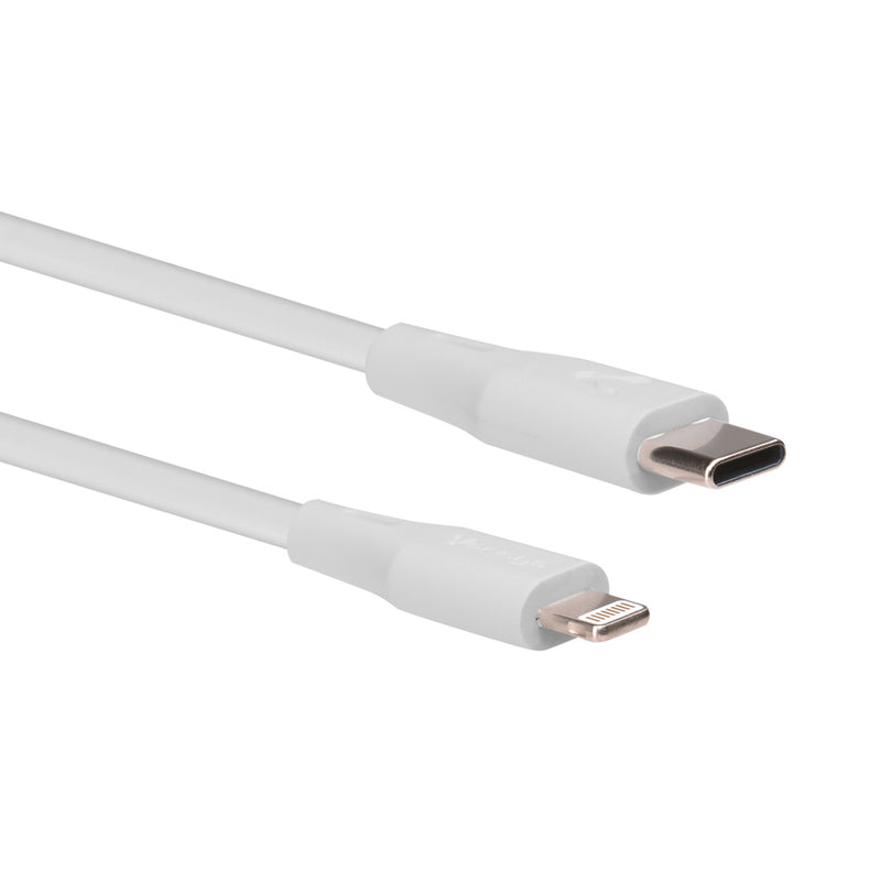 Cable Vorago Tipo C- Lightning 20W 1 Metro Carga Rápida Blanco (CAB-CL01W)