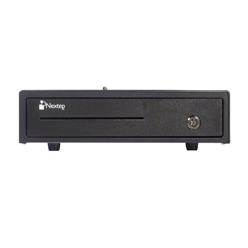 Cajon De Dinero Nextep 4 Billetes 8 Monedas NE-514 Negro Acero RJ11