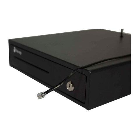 Cajon De Dinero Nextep 4 Billetes 8 Monedas NE-514 Negro Acero RJ11