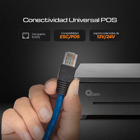 Cajón de Dinero Qian Automático | 4 Billetes y 8 Monedas, QOD-KAR12