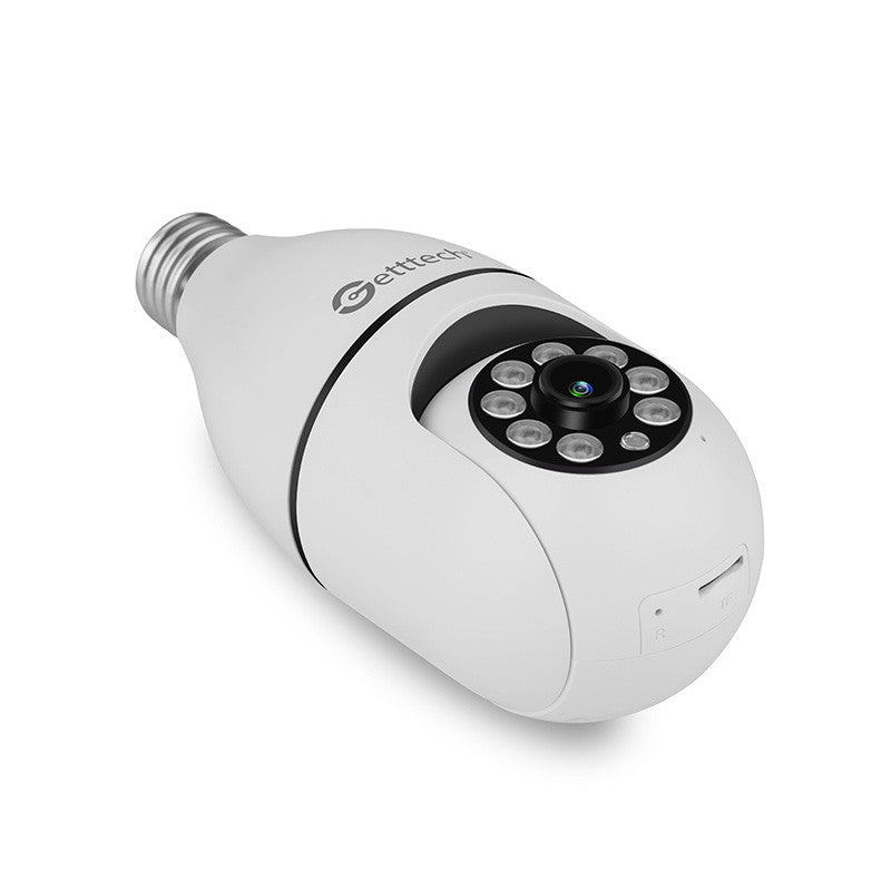 Camara Wifi Getttech Tipo Bombilla 2Mp Blanca Gec-Wbub2