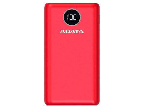 Cargador Portatil Dig Adata P20000Qcd Tipo C Rojo, Ap20000Qcd-Dgt-Crd