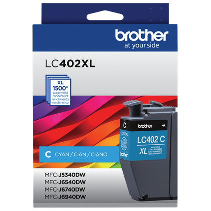Cartucho Brother Tinta Cian Alto Rendi 1500 Pag (Lc402Xlcs)