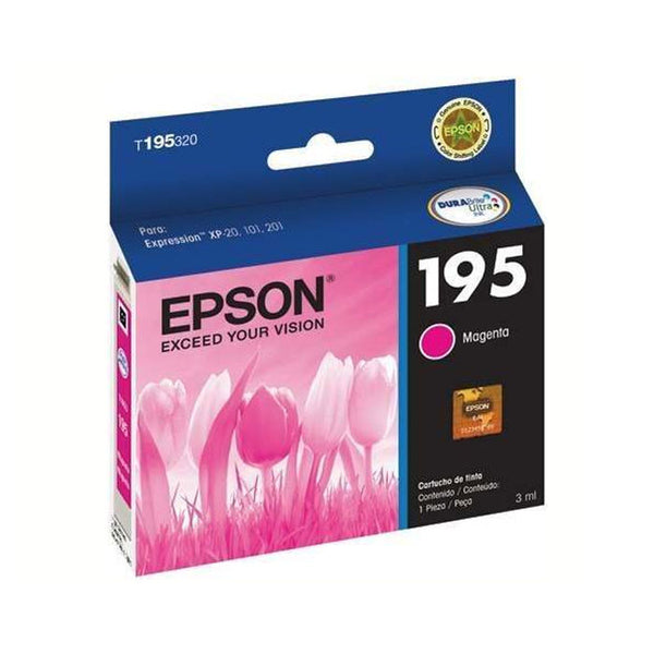 Cartucho Epson T195 Magenta Para Xp-201 101 211 4Ml T195320-Al