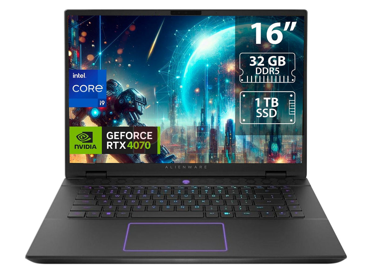 Laptop Dell Alienware Am16R2, Display 16",  Intel Core Ultra 9, Ram 32Gb, Almacenamiento 1Tb Ssd 