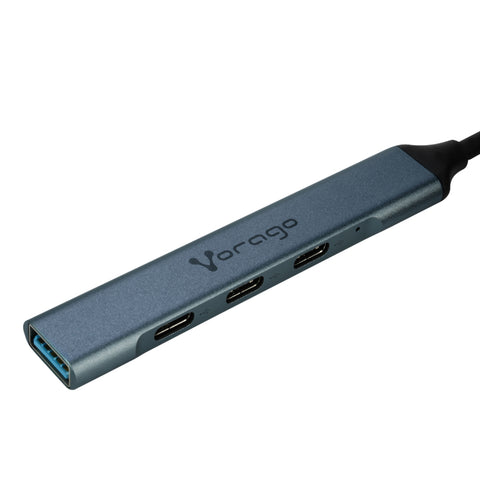 Concentrador Hub Vorago Slim 3 Tipoc+1 Usb3.0, Adaptador C Y Usb (Hu-205)