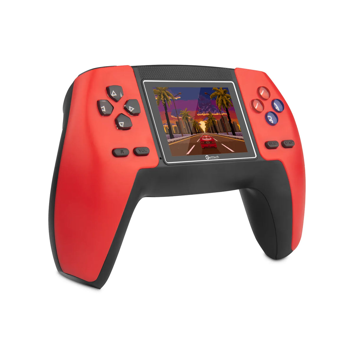 Consola Portátil Getttech 2.4" LCD 520 Juegos Retro Bocina Integrada Rojo Gaming Casual Viaje
