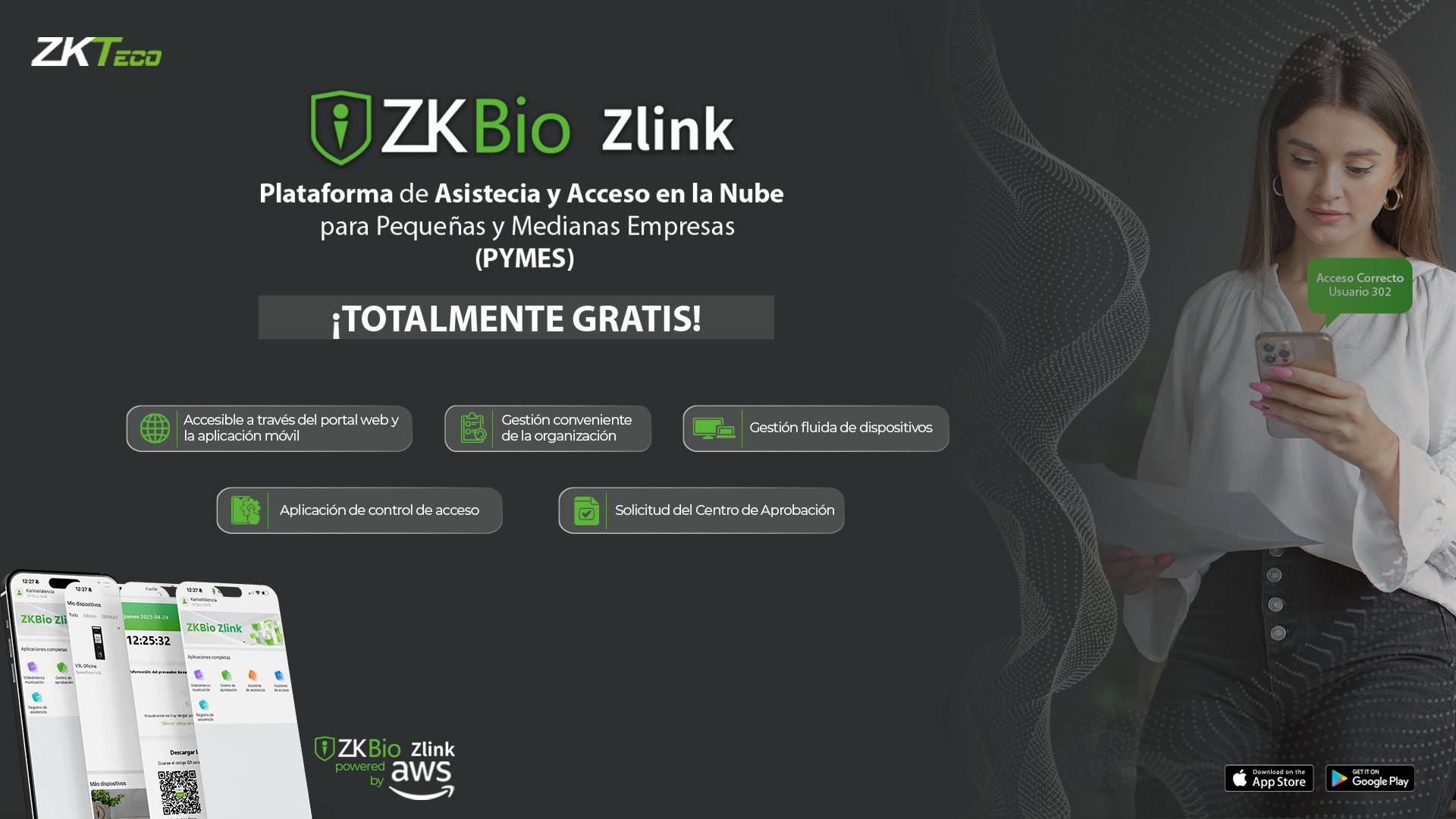 Control Acceso Y Asistencia Zkteco  Tcp/Ip, Wifi - (Senseface2A)