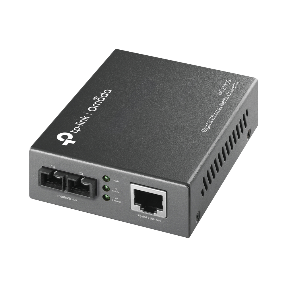 Convertidor Fibra Óptica Monomodo Tp-Link Mono-Modo, Giga, Sfpsc,15Km, MC210CS