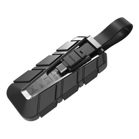 SSD Externo ADATA SC740 500GB Negro - USB Tipo C con Resistencia Militar Anticaídas - Almacenamiento Seguro de Alta Velocidad - Nuevo