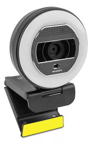 Webcam Yeyian Streaming Iluminación Y Control Remoto Ypw-Qhdaf-M1