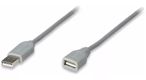 Cable Manhattan Usb A V1.1 Extension 3.0 Metros Macho-Hembra Gris 317238