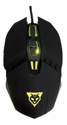 Mouse Alambrico Ocelot Optico Usb Rgb Dpi Configurable Hasta 3200 7 Botones Ergonomico Gamer