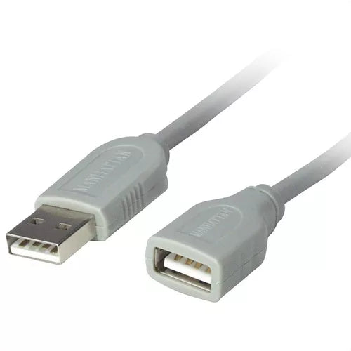 Cable Manhattan Usb A V1.1 Extension 3.0 Metros Macho-Hembra Gris 317238