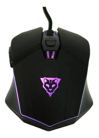 Mouse Alambrico Ocelot Optico Usb Rgb Dpi Configurable Hasta 3200 7 Botones Ergonomico Gamer