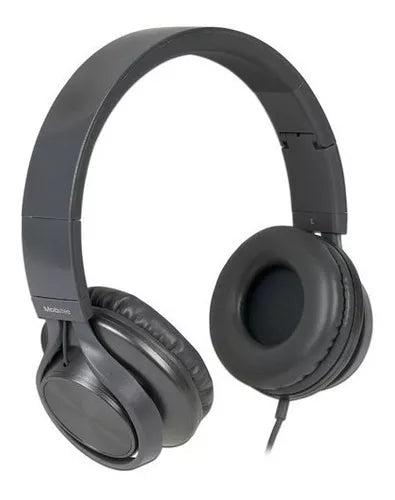 Audifonos Acteck On-Ear Con Microfono Metalicos Gris MB-02012