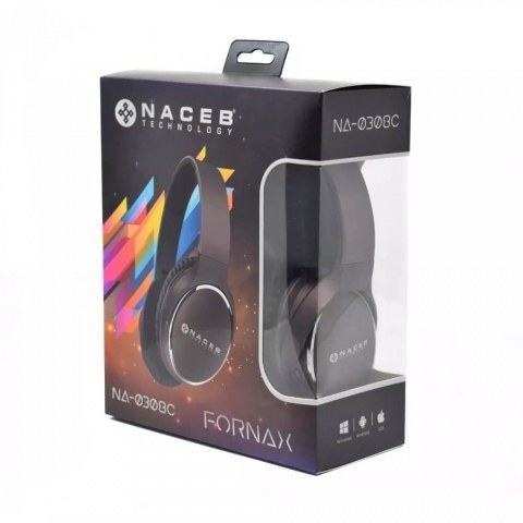 Diadema Bluetooh Fornax Naceb Technology NA-0308C, Café, Bluetooth