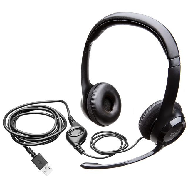 Diadema Logitech H390 Stereo Con Microfono Usb (981-000060)