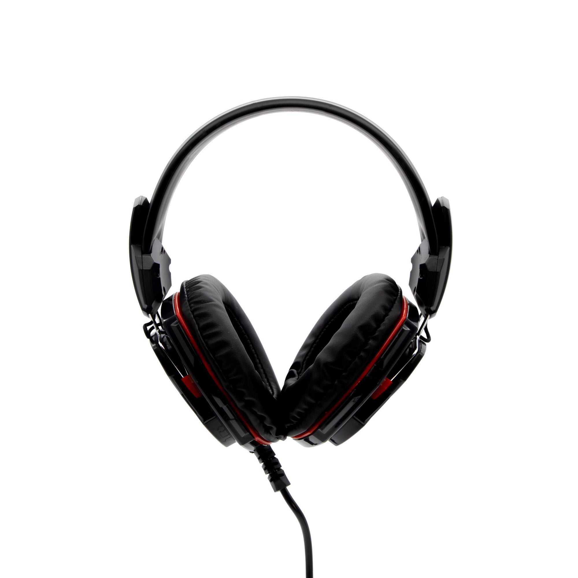 Diadema Yeyian Yh2000 Tempest Led, 3.5mm, Pc, Cons, Usb, Con Microfono Negro Con Rojo