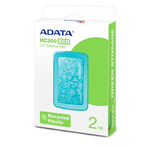 Disco Duro Externo Adata Hc300 Eco Gn 5V 2Tb 3.2 (Ahc300E-2Tu31-Cgn)