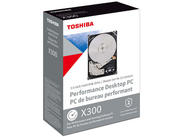 Disco Duro Interno Toshiba 6Tb X300 Performance 3.5” 7200Rpm 256Mb (Hdwr760Xzsta)