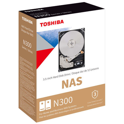 Disco Duro Interno Toshiba N300 6Tb 3.5" 7200Rpm Nas 256Mb (Hdwg760Xzsta)