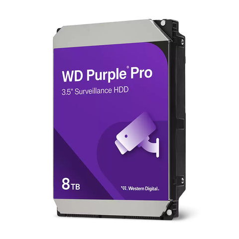 Disco Duro Interno Wd 8Tb 3.5 267 Mb Sata Cmr Purple Pro (Wd8002Purp)