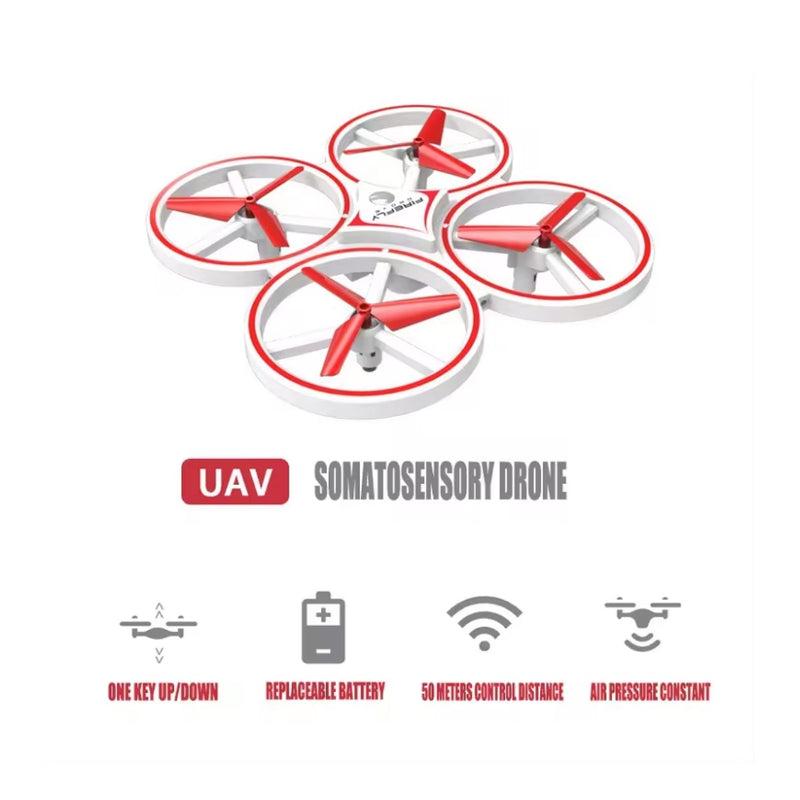 Drone Sensor De Mano 7391 Rojo