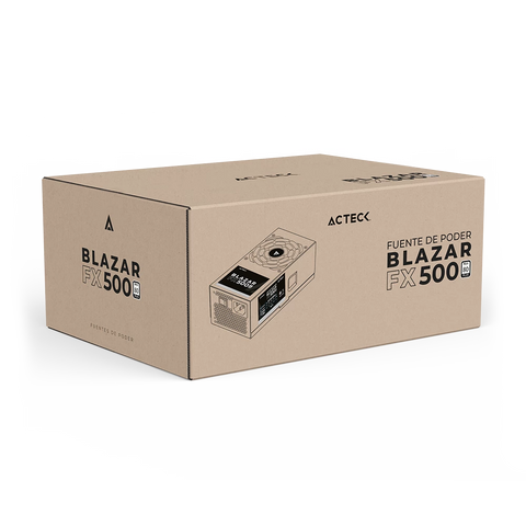 Fuente De Poder Ackteck Fx500 Tfx 500W/1Atx 24/1Atx12V/Neg Es-05002T