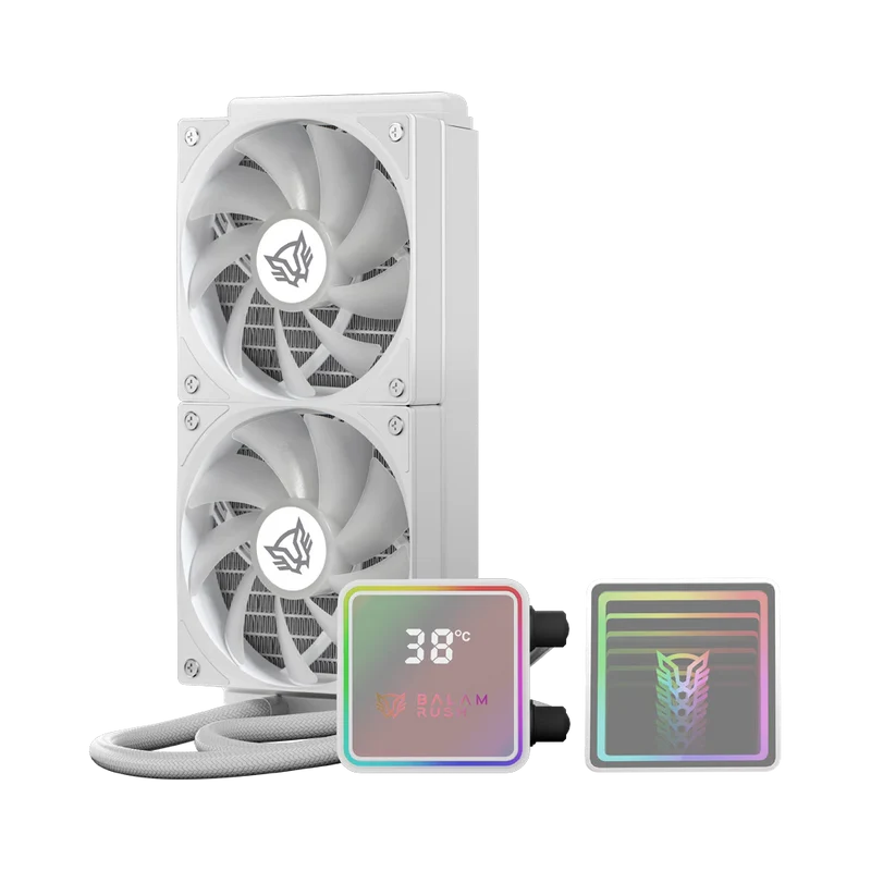 Enfriamiento Líquido Balam Rush Cryo Prism 240mm ARGB Alto Rendimiento Blanco