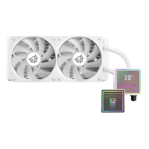Enfriamiento Líquido Balam Rush Cryo Prism 240mm ARGB Alto Rendimiento Blanco