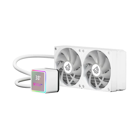 Enfriamiento Líquido Balam Rush Cryo Prism 240mm ARGB Alto Rendimiento Blanco