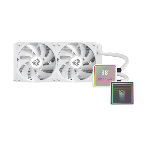 Enfriamiento Líquido Balam Rush Cryo Prism 240mm ARGB Alto Rendimiento Blanco