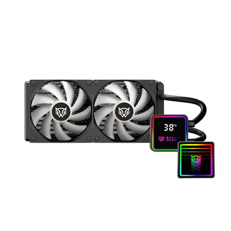 Enfriamiento Líquido Balam Rush Cryo Prism 240mm ARGB Alto Rendimiento Negro