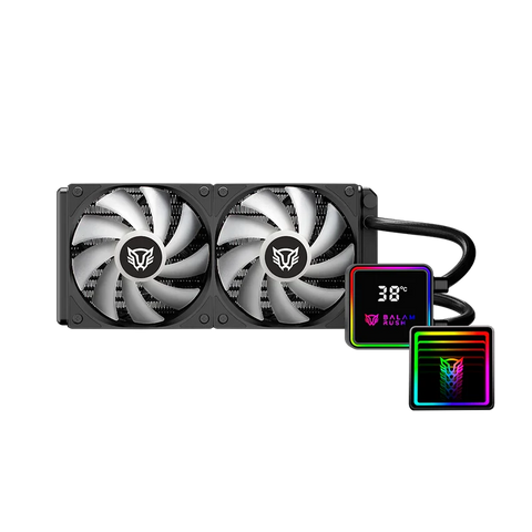 Enfriamiento Líquido Balam Rush Cryo Prism 240mm ARGB Alto Rendimiento Negro